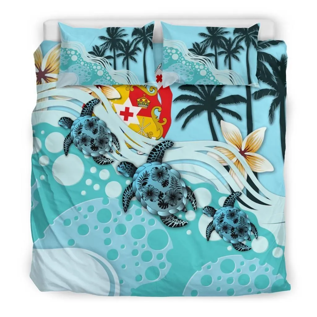 Polynesian Tonga Turtle Hibiscus Ad Bedding Set Camlivr