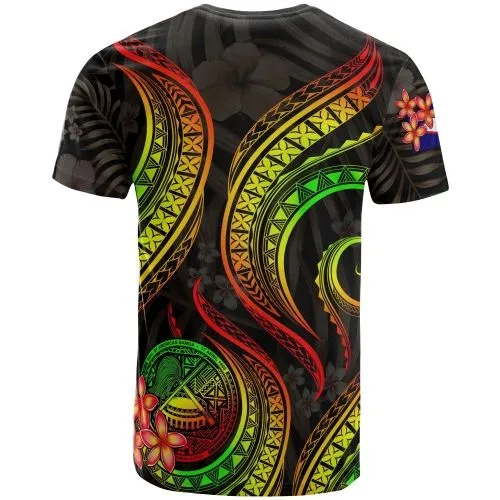 American Samoa Polynesian T Shirt - Reggae Plumeria