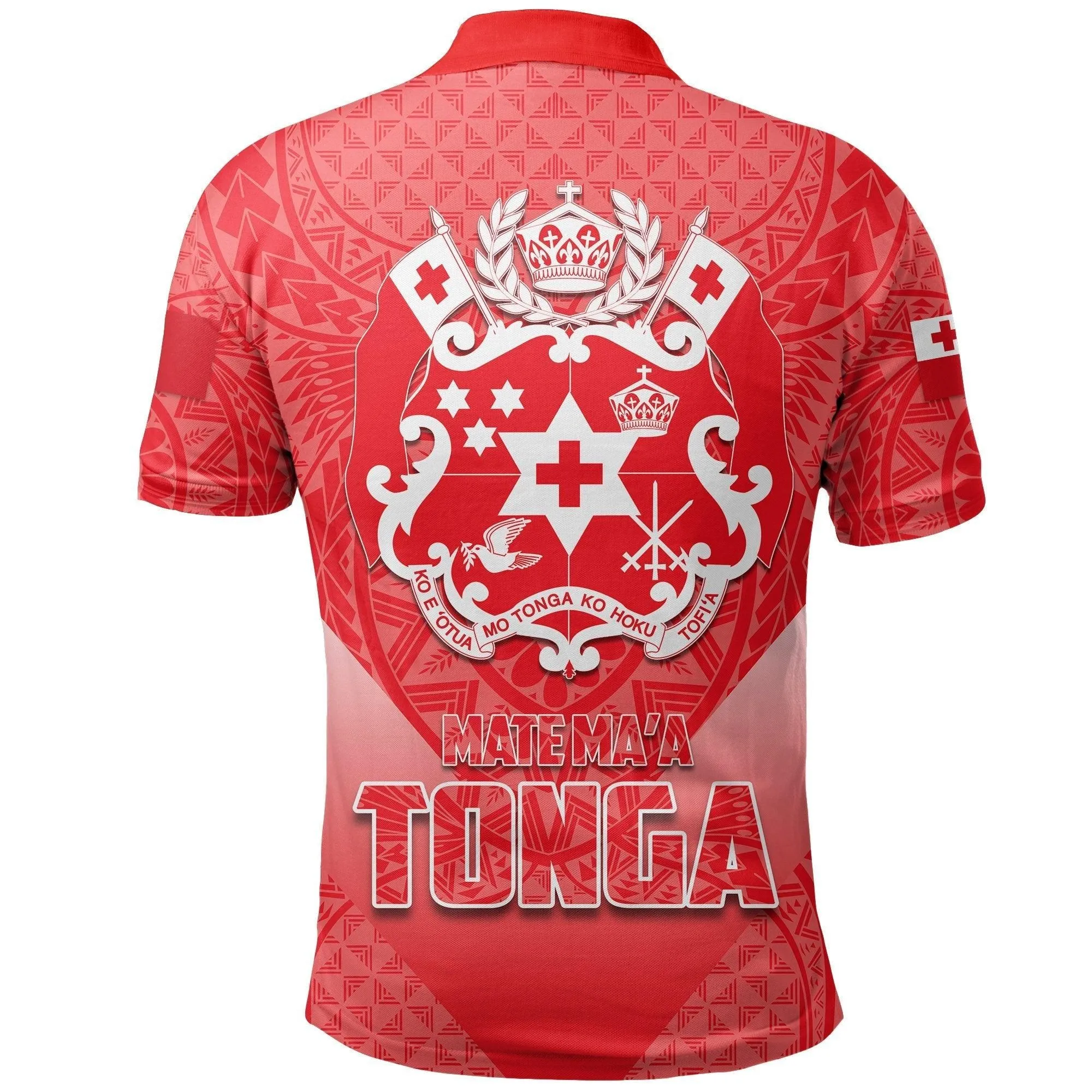 Mate Maa Tonga Rugby Polo Shirt Polynesian Style