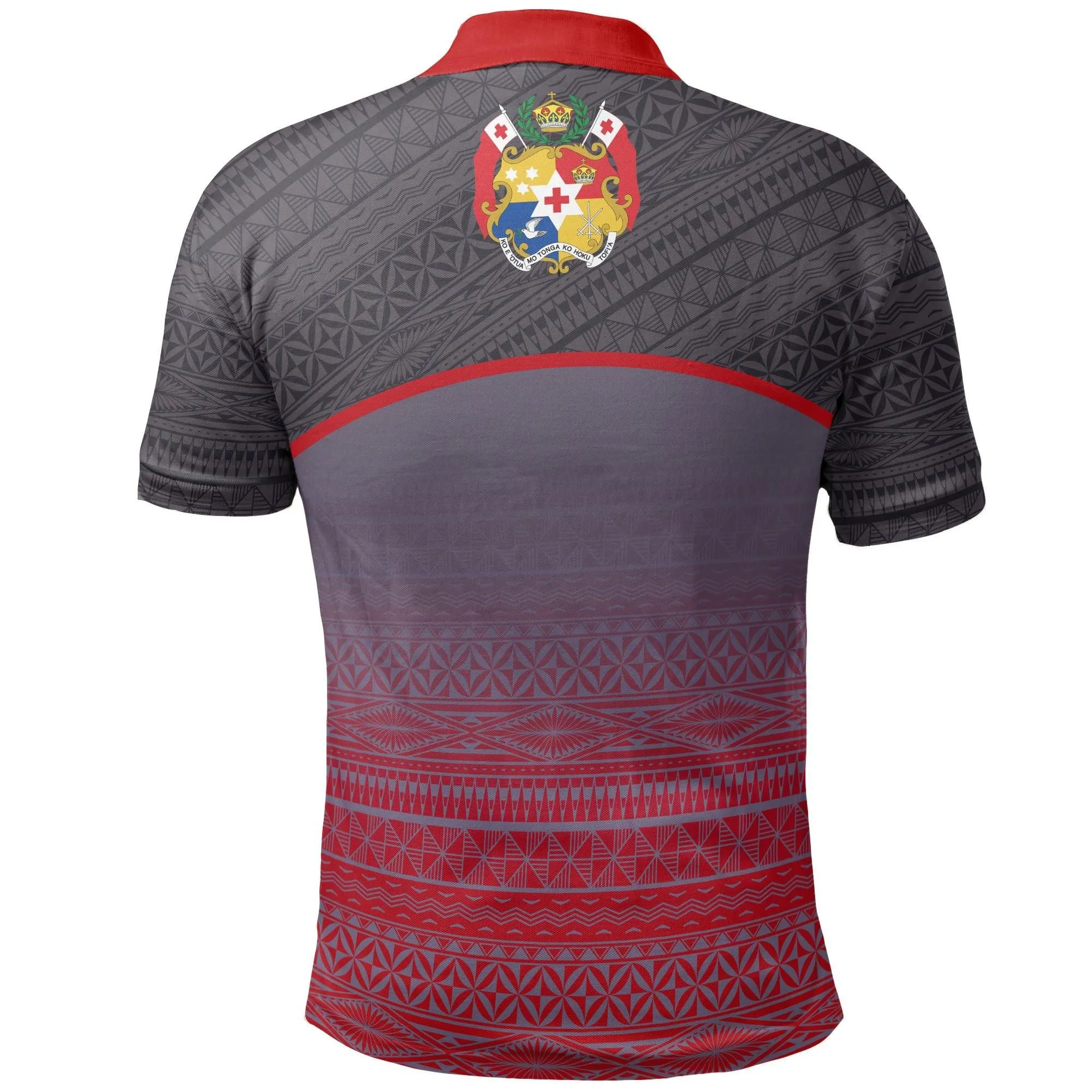 Alohawaii Shirt - Polo Shirt Tonga Polynesian - Grey Tattoo - BN11