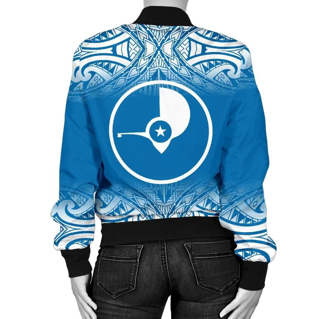 Yap Women's Bomber Jacket - Fog Blue Style - BN09