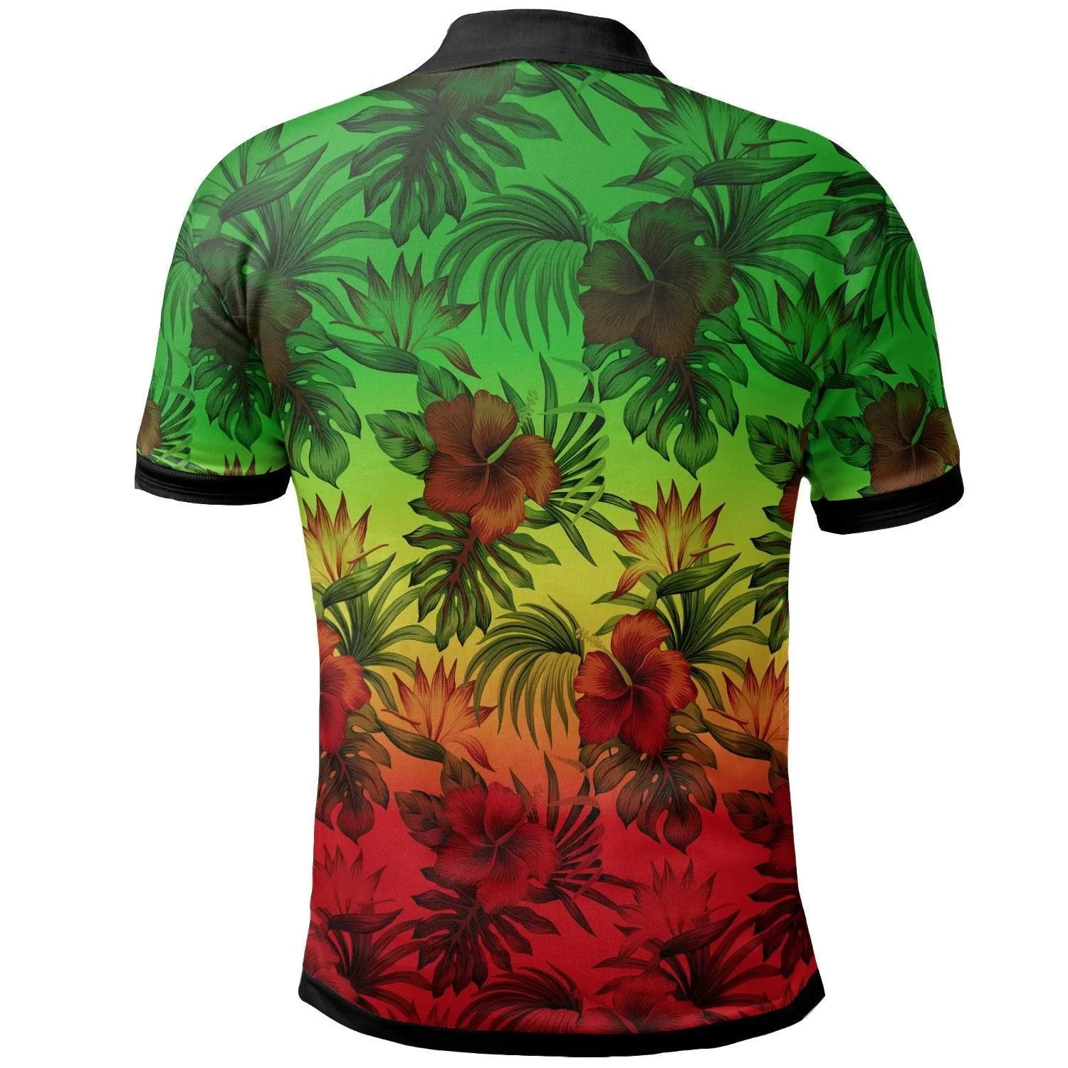 Polynesian Polo Shirts - Reggae Hibiscus Patterns