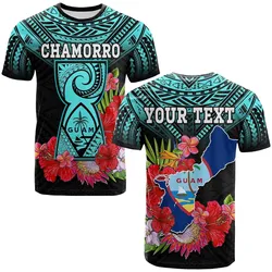 Custom Personalised Guam Chamorro T Shirt Guaman Latte Stone Tropical Flowers Turquoise Style LT14