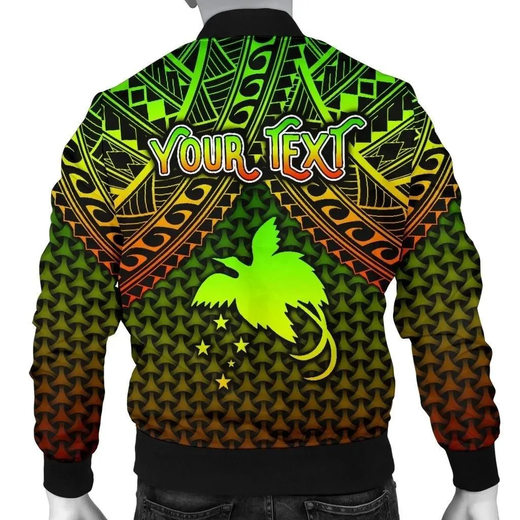 Alohawaii Jacket - Bomber Jacket Polynesian Papua New Guinea Personalised - Reggae Vintage Polynesian Patterns -BN15
