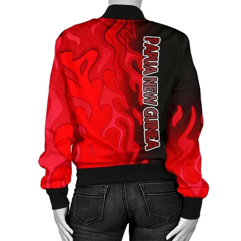 FamilyGater Jacket - Bomber Jacket Papua New Guinea - PNG Flame - BN15