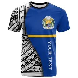 Nauru Custom Personalised T-shirt - Coat Of Arm and Polynesian Patterns