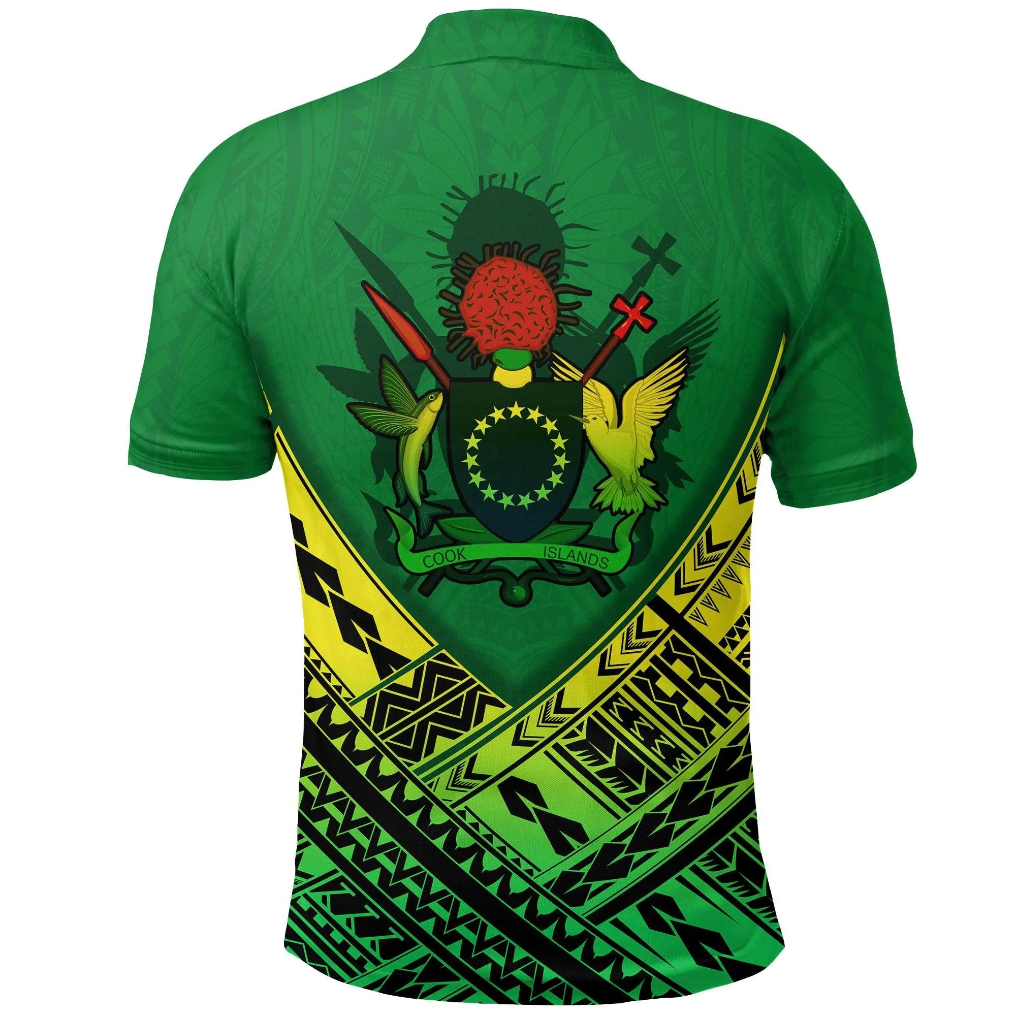 (Custom Personalised) Cook Islands Rugby Polo Shirt Simple Polynesian LT13