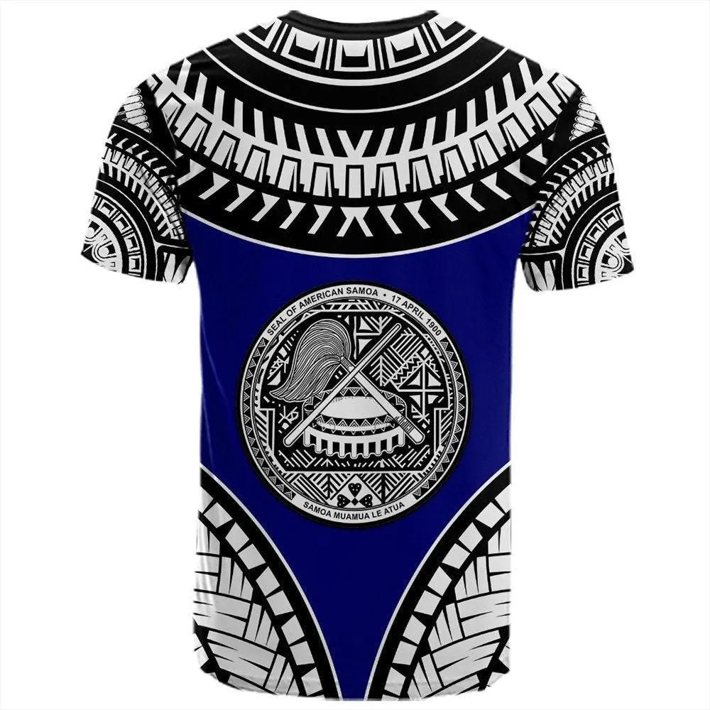 Polynesian Pride T-Shirt - American Samoa Tattoo Chief T-Shirt LT10