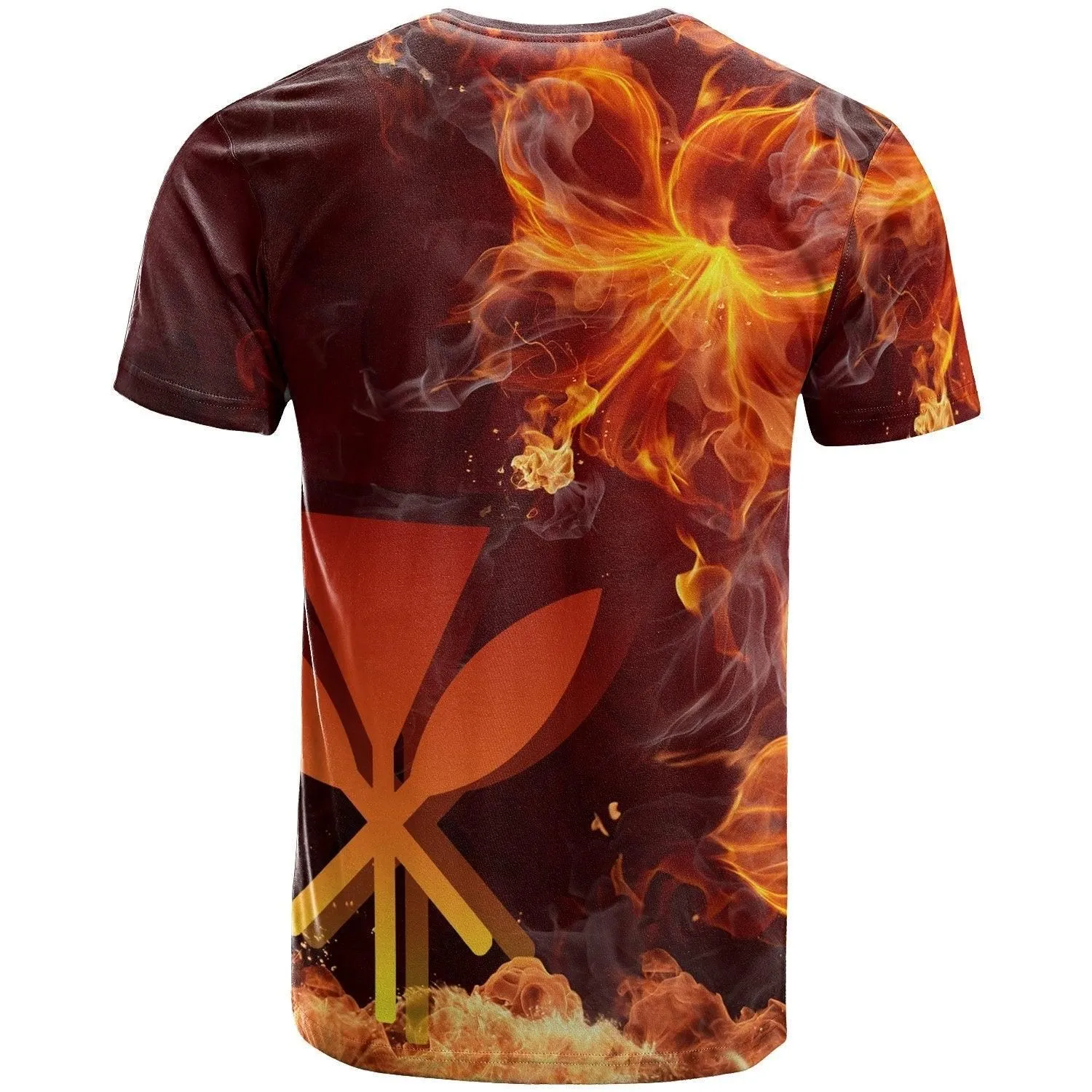 Hawaii Polynesian Custom Personalised T- Shirt - Fire Hibiscus