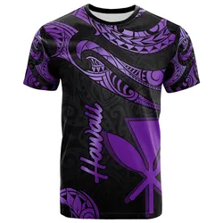 Hawaii Kanaka Maoli Polynesian T Shirt - Poly Tattoo Purple Version