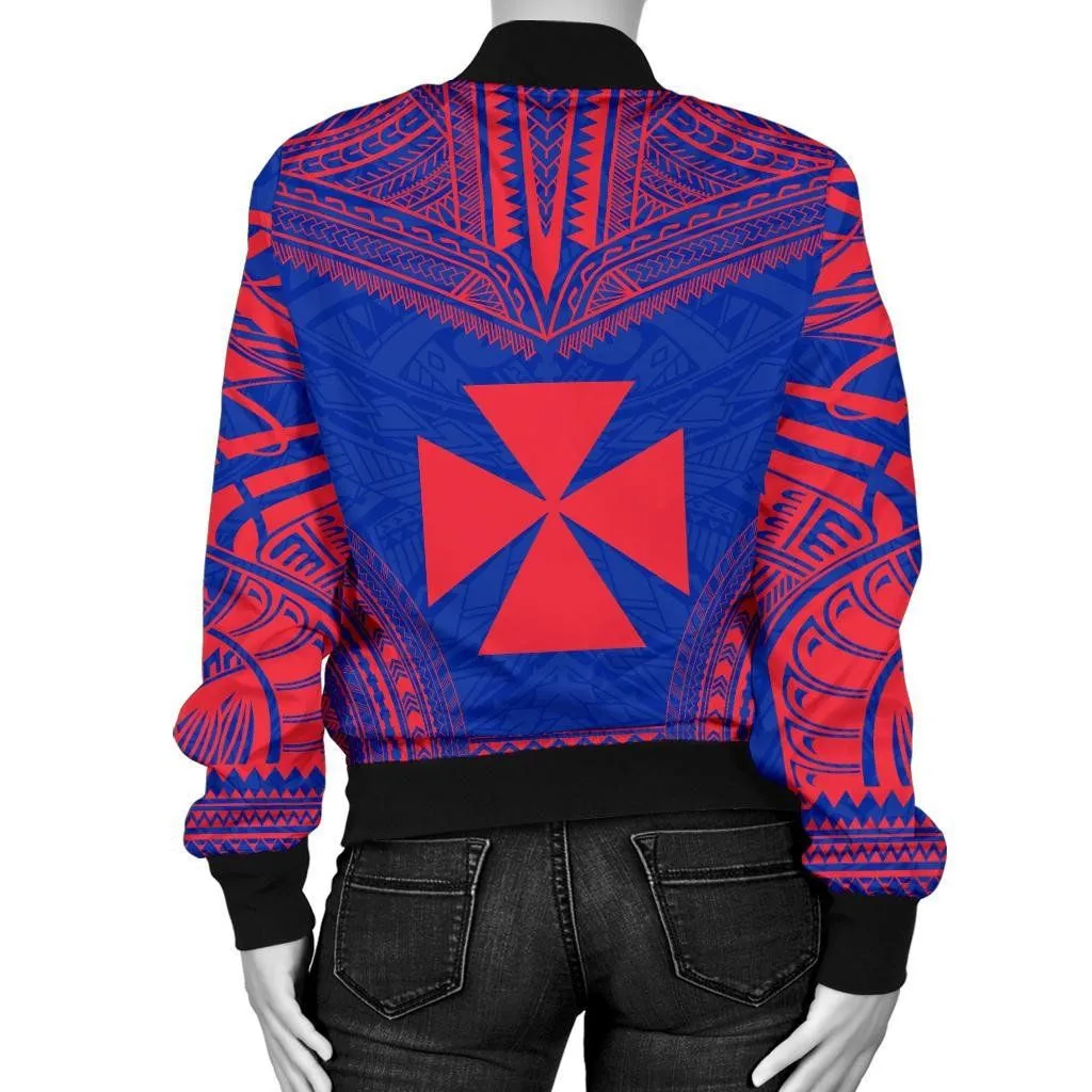 Wallis And Futuna Flag Polynesian Chief Women'S Bomber Jacket - Bn10