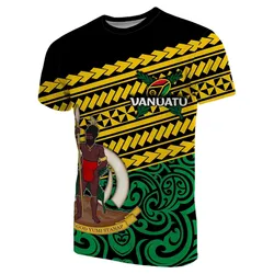 Vanuatu Rugby T shirt Polynesian Style
