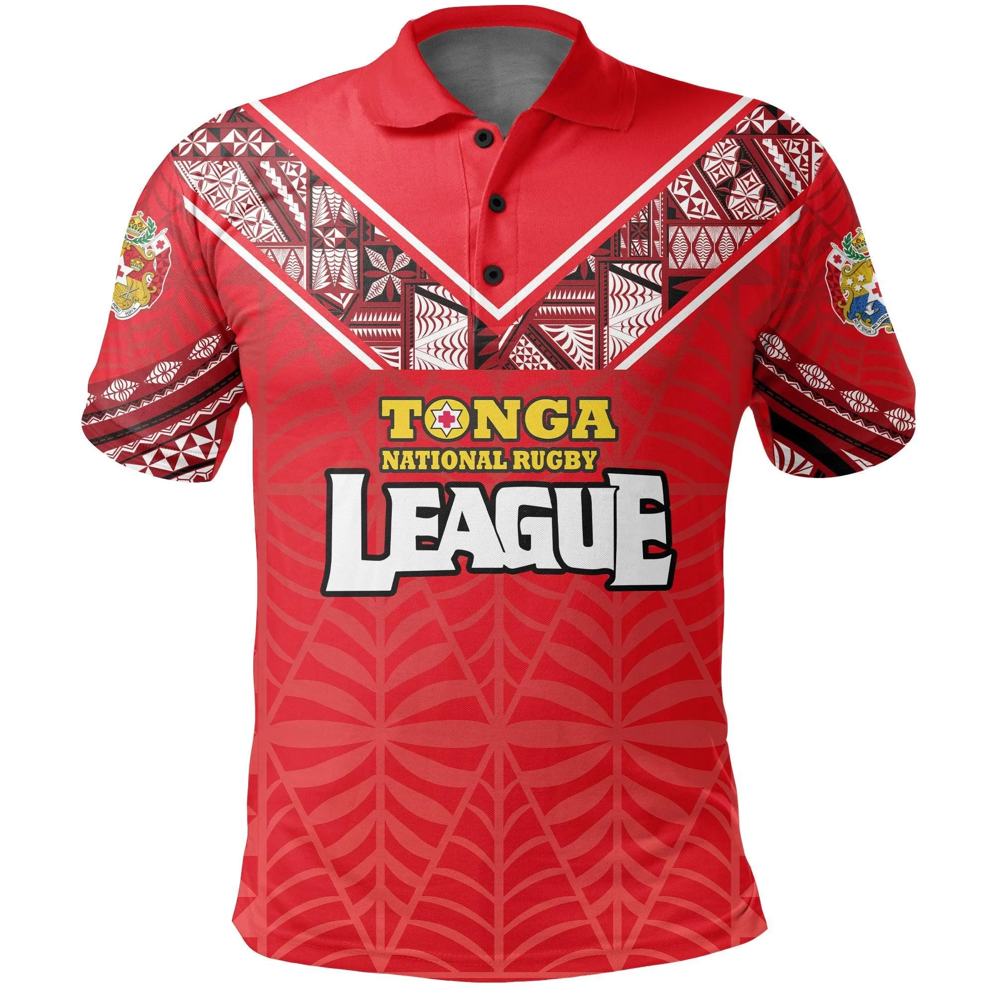 (Custom Personalised) Tonga Rugby League Polo Shirt Sport Style LT16
