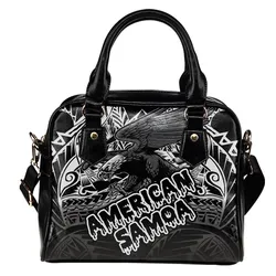 American Samoa Polynesian Shoulder Handbag - Eagle Tribal Pattern