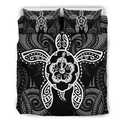 Alohawaii Bedding Set Hibiscus Turtle Polynesian Bedding Set White Ah J7 Dhc1712768Dd