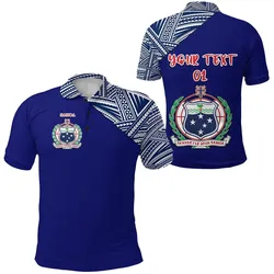 (Custom Personalised) Manu Samoa Rugby Polo Shirt Original Style, Custom Text And Number