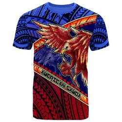 Alohawaii T-Shirt - Tee American Samoa Polynesian - Eagle Tattoo Pattern - BN12