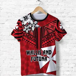 (Custom Personalised) Wallis And Futuna Rugby T Shirt, Custom Text And Number Sporty Vibes