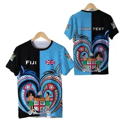 (Custom Personalised) Fiji Is My Heart T Shirt Polynesian Special Style LT16
