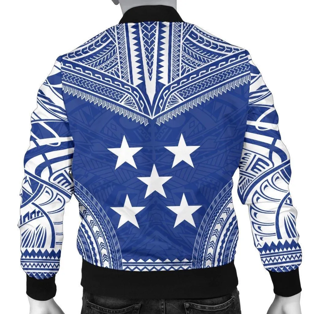 Gambier Islands Flag Polynesian Chief Mens Bomber Jacket