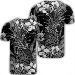 Alohawaii Tee - Hawaiian Hibiscus Plumeria And Pineapple Polynesian T-shirt AH - K5