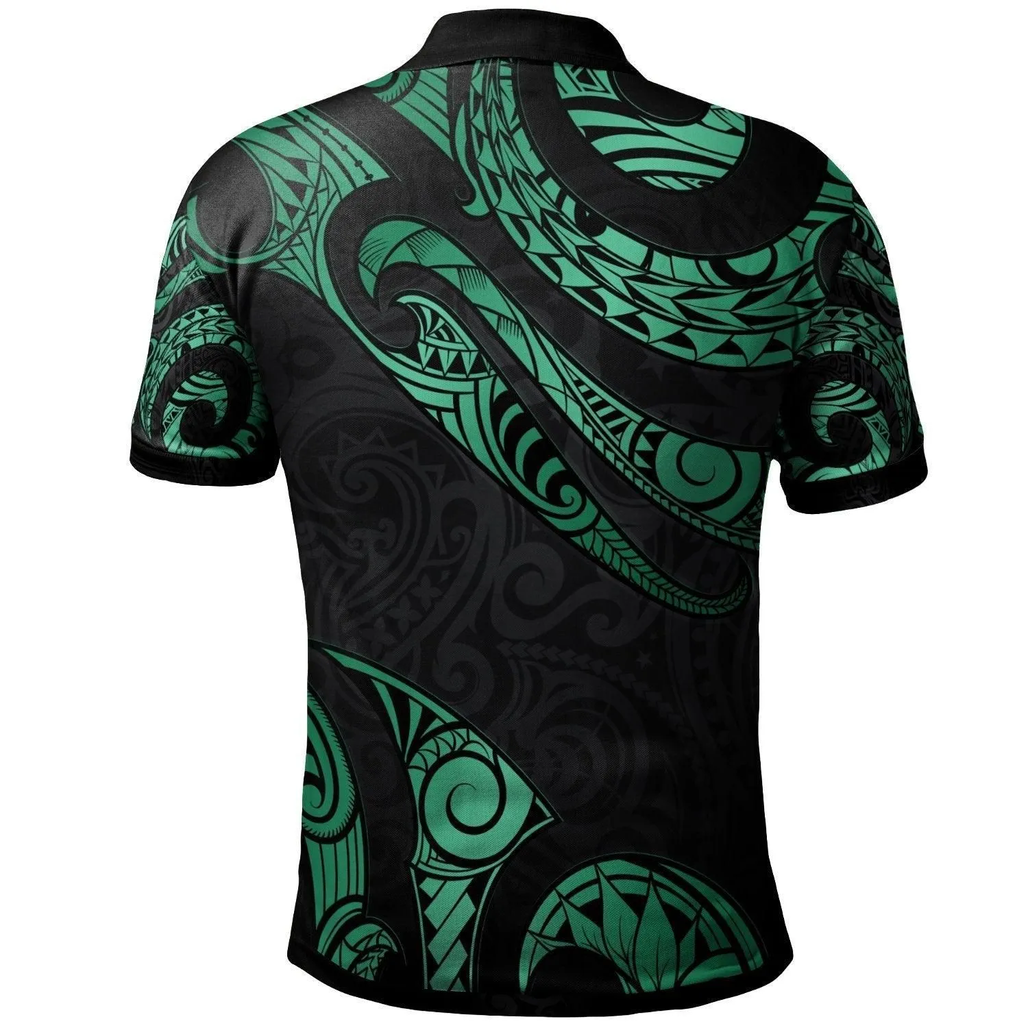 Hawaii Kanaka Maoli Polynesian Polo Shirt - Poly Tattoo Green Version