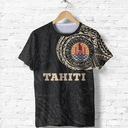 Alohawaii T-Shirt - Tee Tahiti In My Heart Polynesian Tattoo Style A7