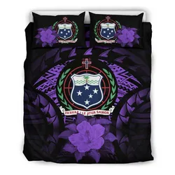 Samoa Purple Hibiscus Bedding Set A02 Dhc28111499Dd