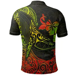 Hawaii Whale Polo Shirt, Polynesian Tattoo Golf Shirt BN15