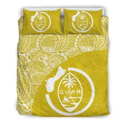 Guam Bedding Set Coat Of Arm Map Polynesian 14 Th9