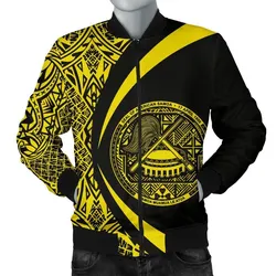 American Samoa Mens Bomber Jacket - Circle Style 06