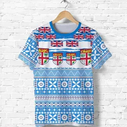 Fiji Polynesian T Shirt Fijian Tropical Flowers LT13