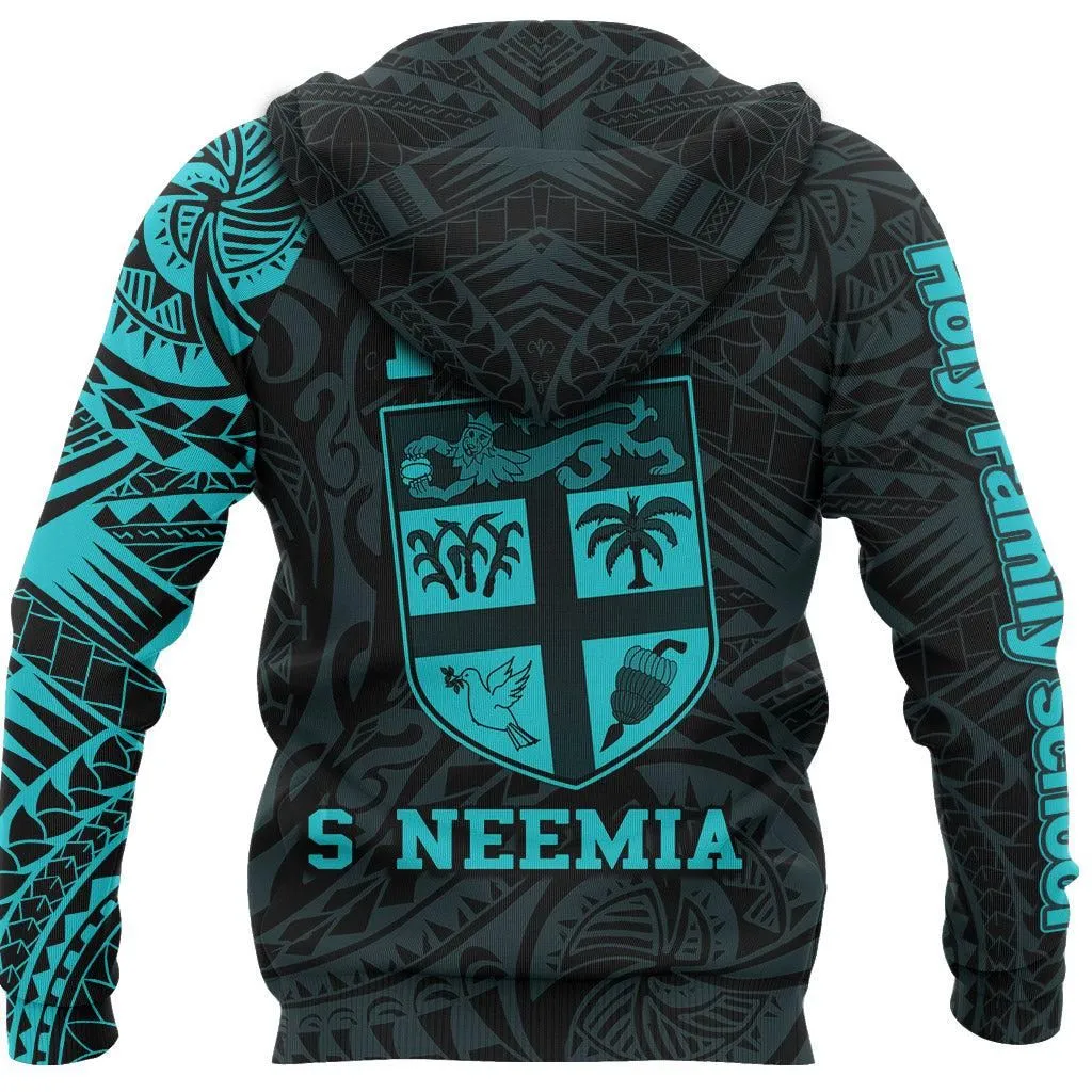Fiji Hoodie - Fiji Seal Polynesian Tattoo Holy Family school LT6