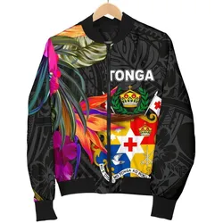 FamilyGater Jacket - Bomber Jacket Tonga - Polynesian Hibiscus Pattern - BN39