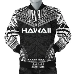 Hawaii Polynesian Chief Mens Bomber Jacket - Black Version
