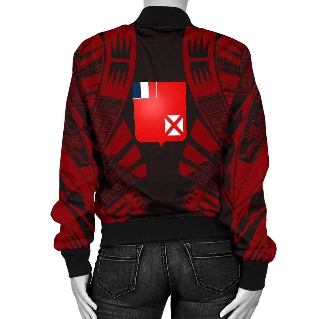 FamilyGater Jacket - Bomber Jacket Wallis And Futuna Polynesian Tattoo Red - BN0110