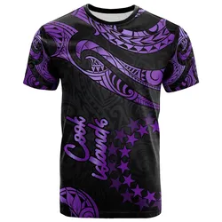 Cook Islands Polynesian T-Shirt - Poly Tattoo Purple Version