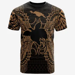 Papua New Guinea All Papua New Guinea Flag Map Polynesian Tattoo Gold Unisex 3D T-Shirt All Over Print ONCKX