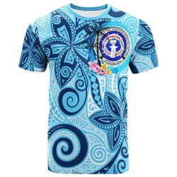 Northern Mariana Islands T- Shirt - Tribal Plumeria Pattern