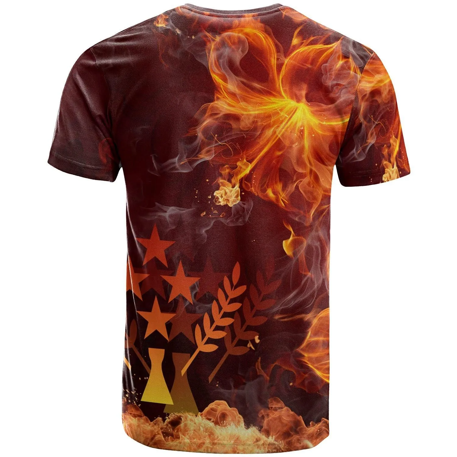 Alohawaii T-Shirt - Tee Kosrae Micronesia - Fire Hibiscus - BN12