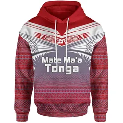 Alohawaii Clothing - Hoodie Tonga Polynesian - White Tattoo - Bn11