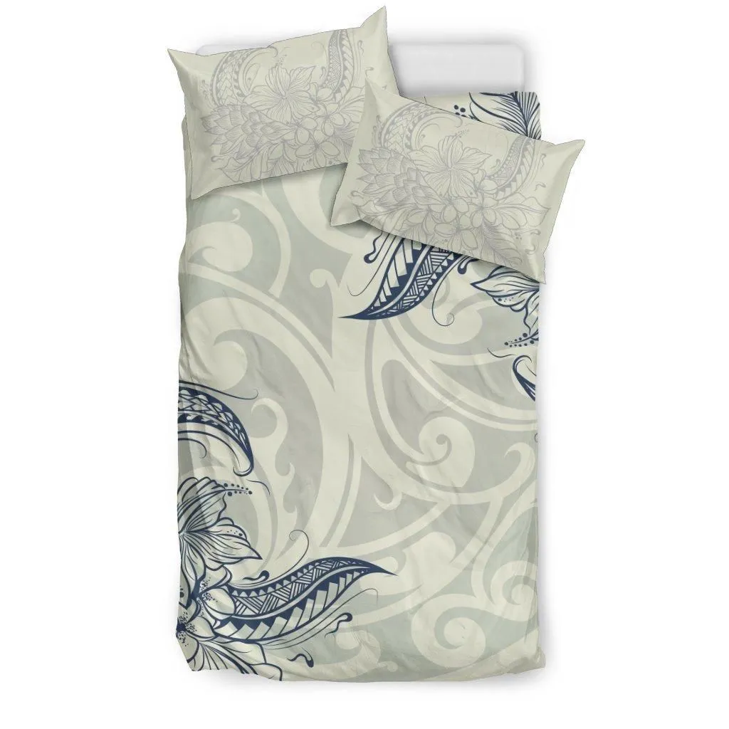 Hawaiian Hibiscus Plumeria Polynesian Bedding Set