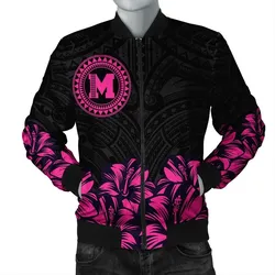 Alohawaii Jacket - Maui Map Hibiscus Polynesian Bomber Jacket - Lithe Style - AH - JA