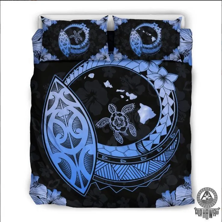 Hawaii Hibiscus Map Polynesian Bedding Set Iyyf