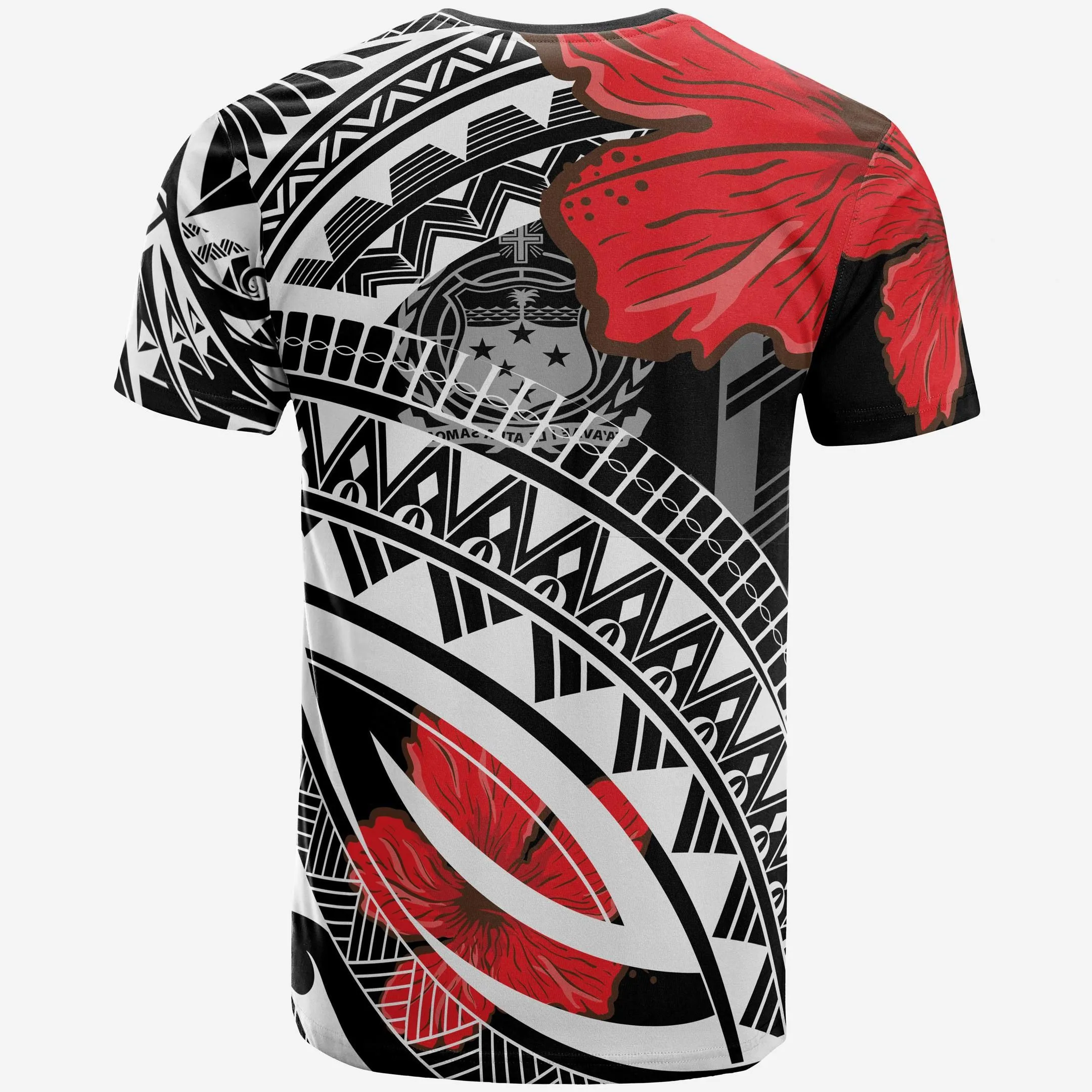 Alohawaii T-Shirt - Tee Samoa - Polynesian Ornament Hibiscus - BN20