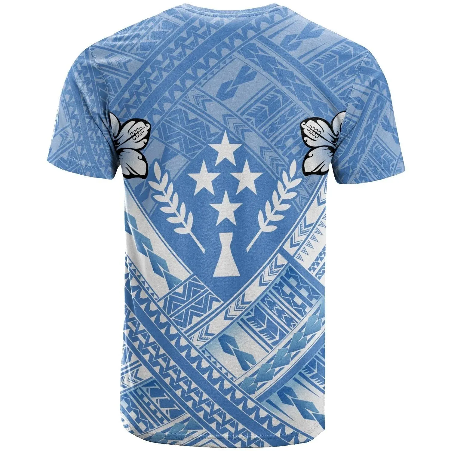Kosrae Polynesian T-Shirts - Kosrae Flag Camisole Hibiscus Style - BN18