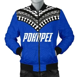Alohawaii Jacket - Bomber Jacket Pohnpei Flag Micronesian Pattern - BN09