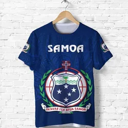 Manu Samoa Rugby T Shirt Simple Style - Blue