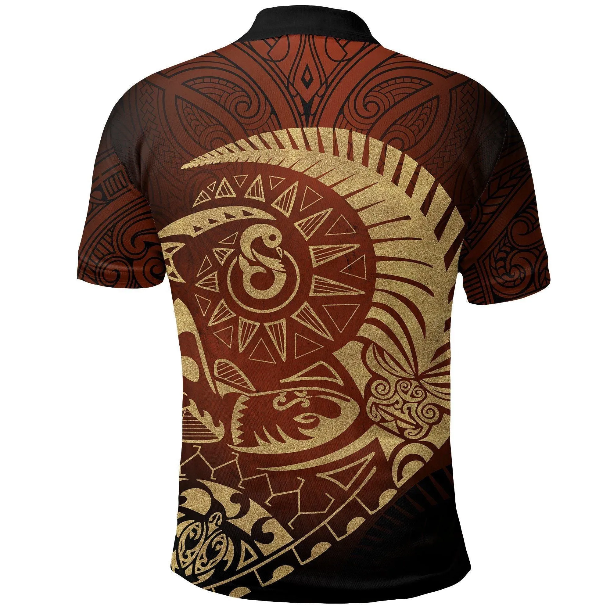 Polynesian Pride Polo Shirt - New Zealand Polo Shirt Maori Warrior Tattoo Tangaroa