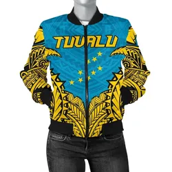 Tuvalu Premium Women's Bomber Jacket A7